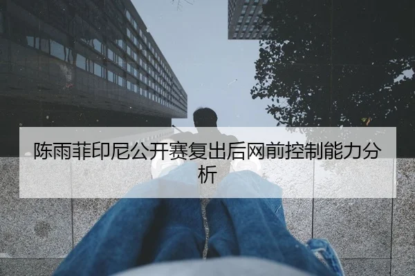 陈雨菲印尼公开赛复出后网前控制能力分析